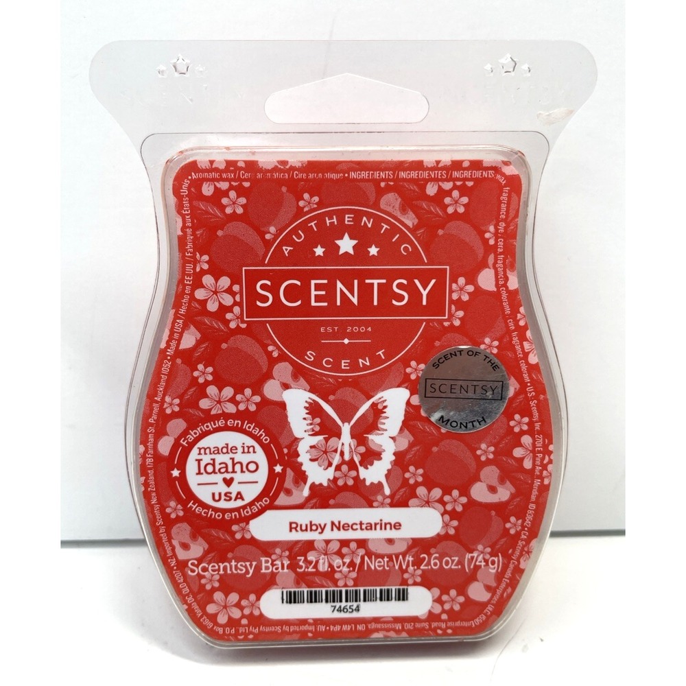 Scentsy Wax Bars Ruby Nectarine ~ Discontinued